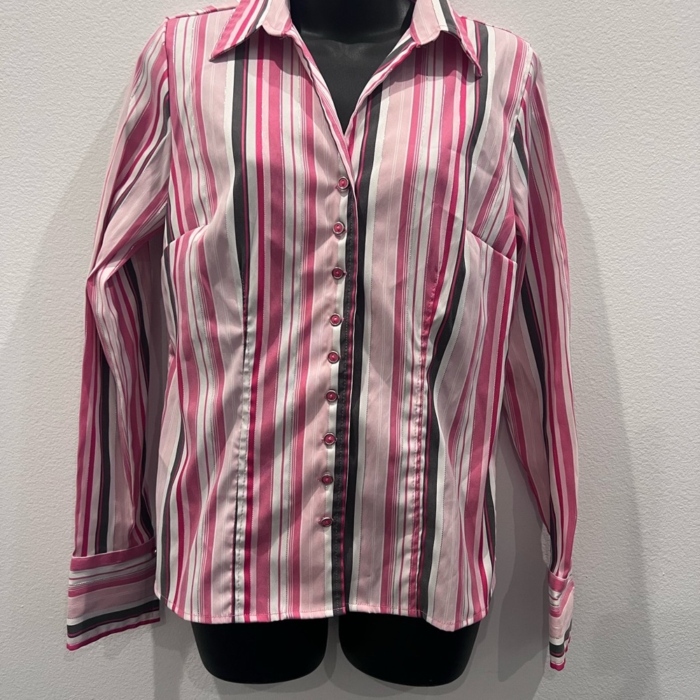 Cato Pink Striped Shirt